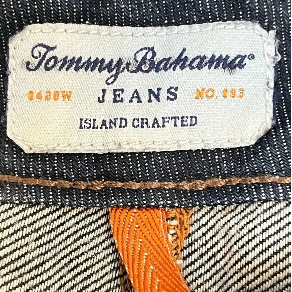 Tommy Bahama Men’s 35x34 Authentic 5-Pocket Blue Denim Jeans Island Style Denim